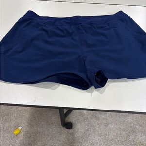 Lands' End Women's Navy Swim Shorts with pockets size 18